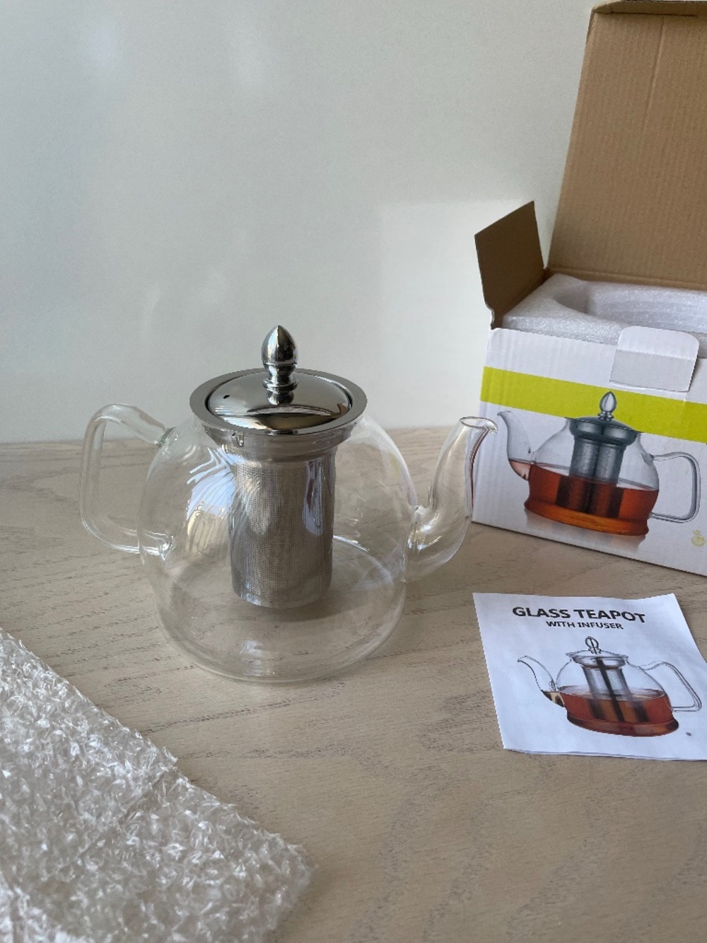 NEW Glass Teapot with Removable Infuser (1000 ml/33 oz) Tea Maker